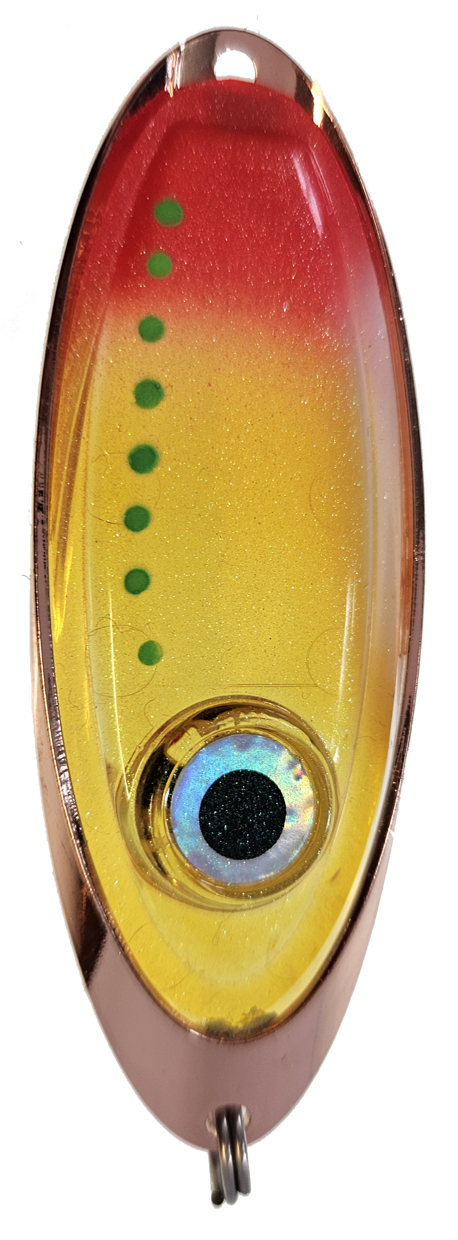 Plexi-ögat Gul/orange/grön prick - 2