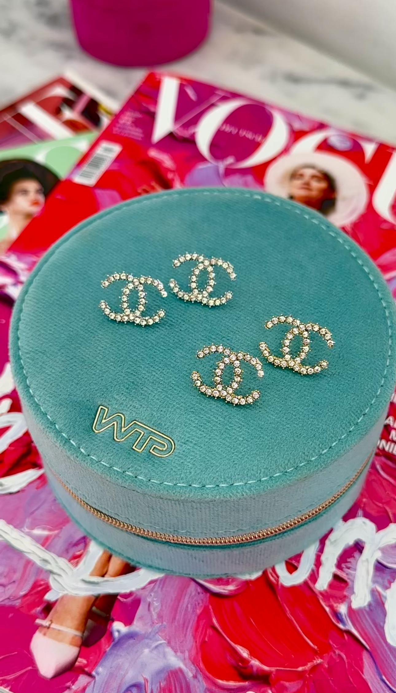 Earrings CC Designer Silver - 2