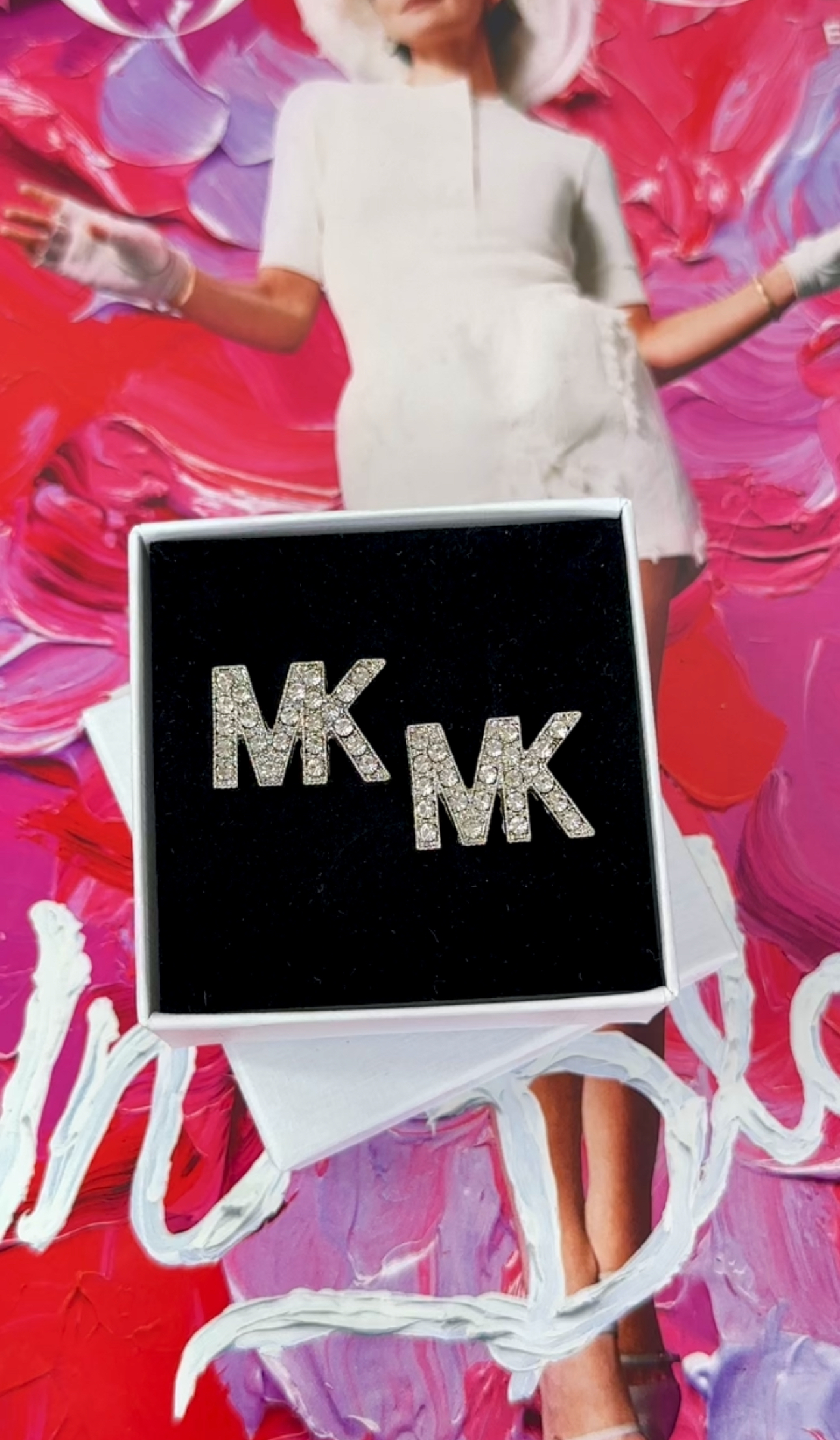 Earrings MK Designer Silver