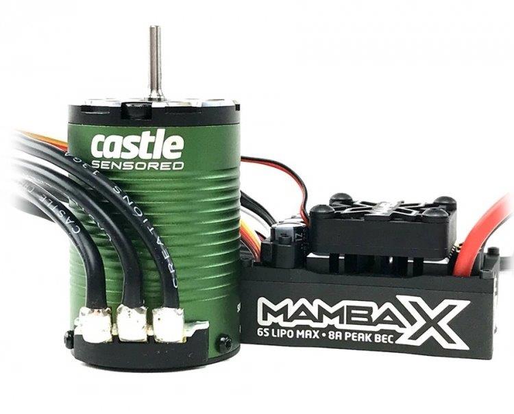 Castle Mamba X SCT ESC Combo med 1410-3800KV Sensormotor