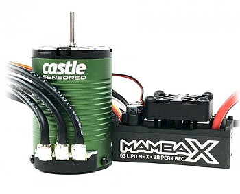 Castle Mamba X SCT ESC Combo med 1410-3800KV Sensormotor