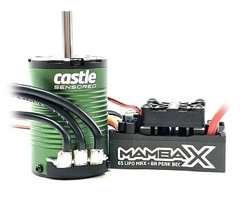Castle Mamba X SCT ESC Combo med 1410-3800KV 5mm Sensor