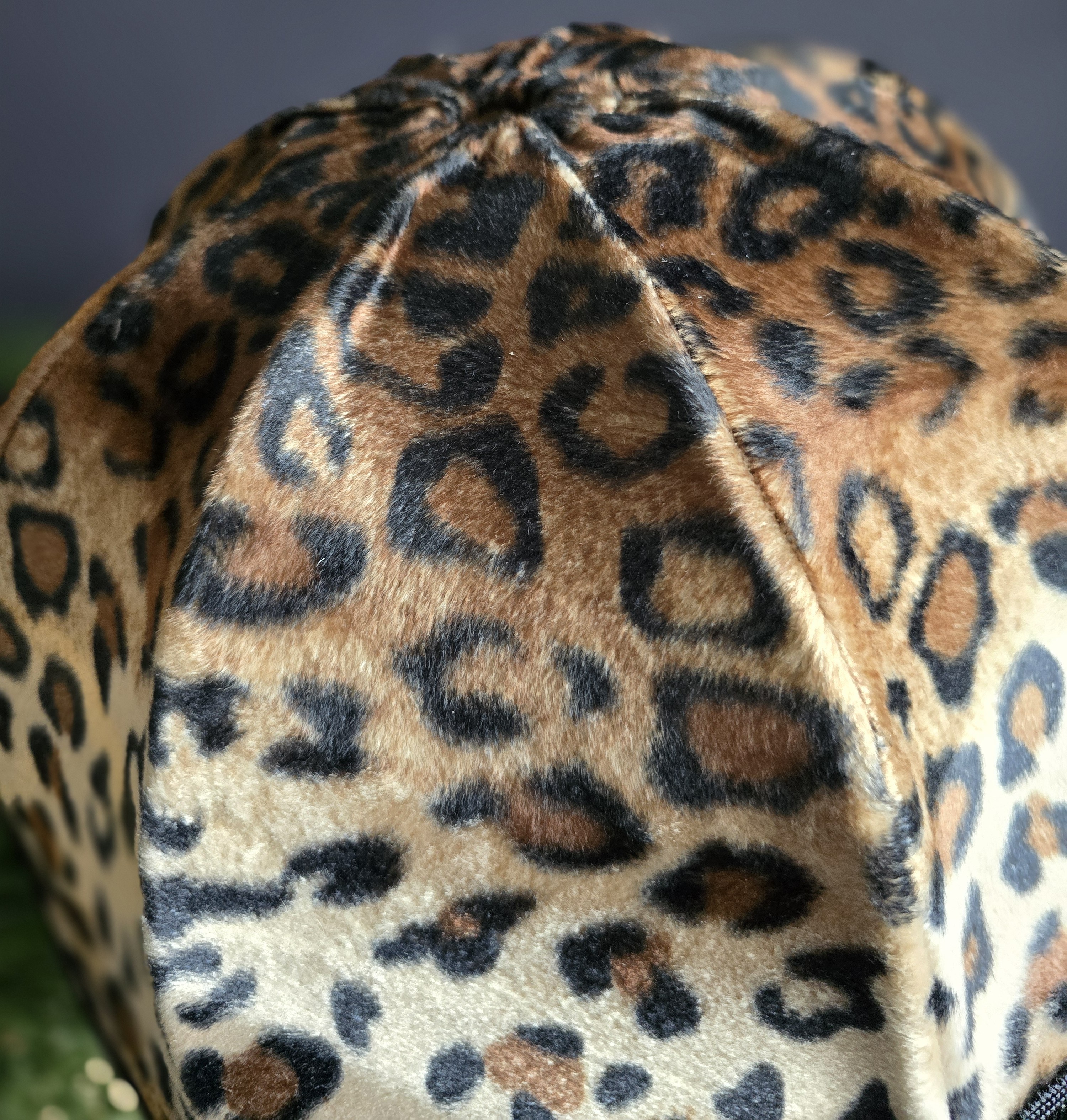 Lampskärm Frans Retro 35 - Leopard/Svart Lång Frans - 4