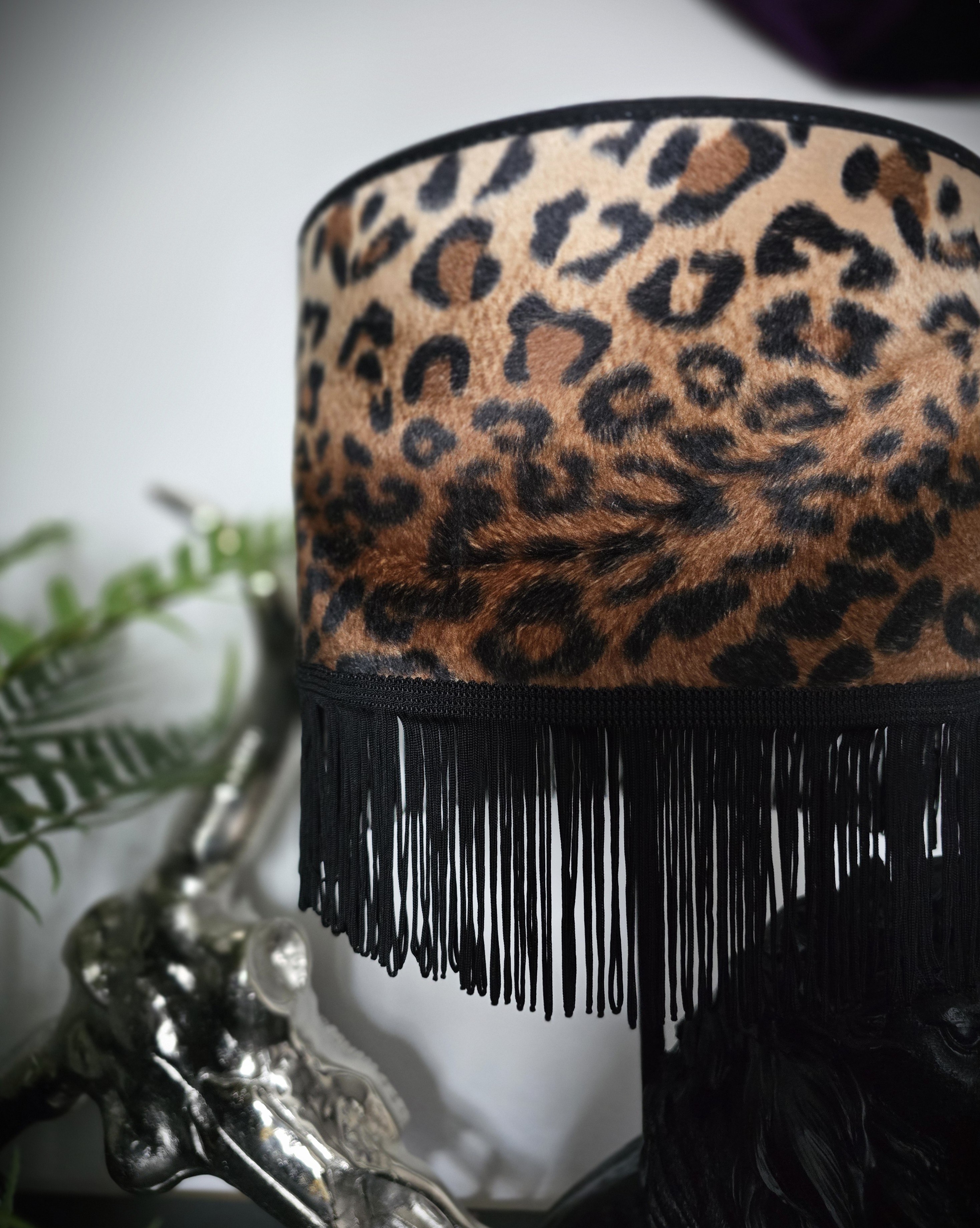 Lampskärm Frans  25 - Leopard/Svart - 3