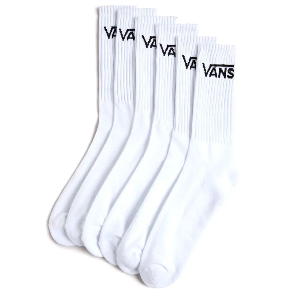 Vans Classic Crew Strumpor 6-Pack White