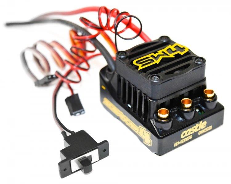 Castle SIDEWINDER 4 12.6V ESC WP Combo 1415-2400KV Sensor Motor - 2