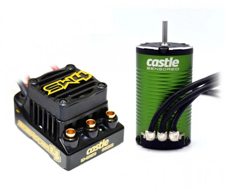 Castle SIDEWINDER 4 12.6V ESC WP Combo 1412-2100KV Motor