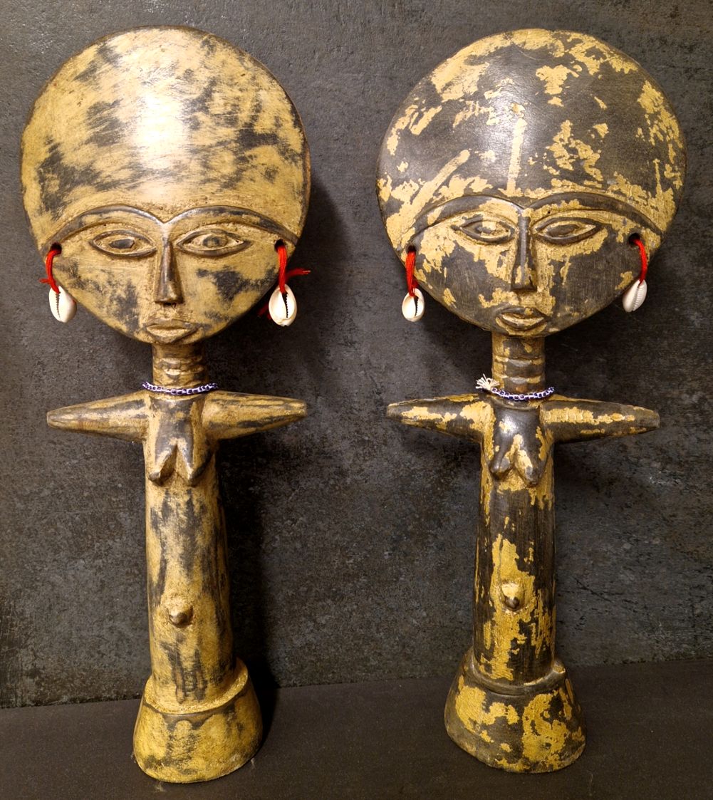 Ashanti Akwaba Trä Staty  - 40cm