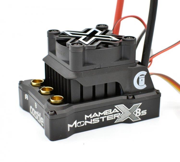 Castle Mamba Monster X 8S 33,6V 1717-1650KV Sensor Combo - 6