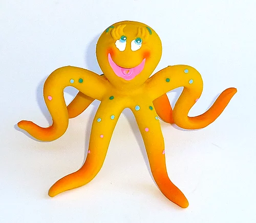 Hundleksak Bläckfisk i naturgummi - 2