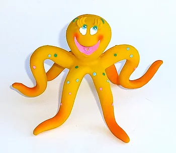 Hundleksak Bläckfisk i naturgummi
