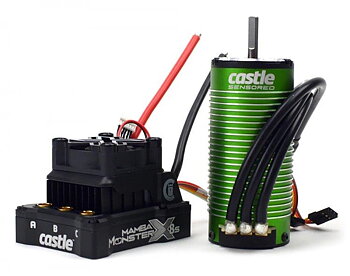 Castle Mamba Monster X 8S 33,6V 1520-1650KV Sensor Combo