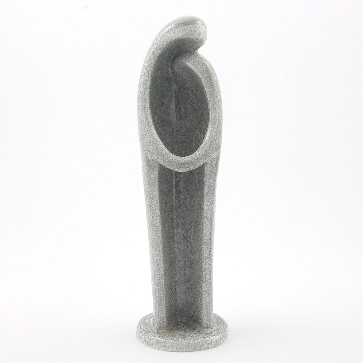 Hans Stangl (1953) Modern Couple Figurine with Craquelé Glaze 26 cm