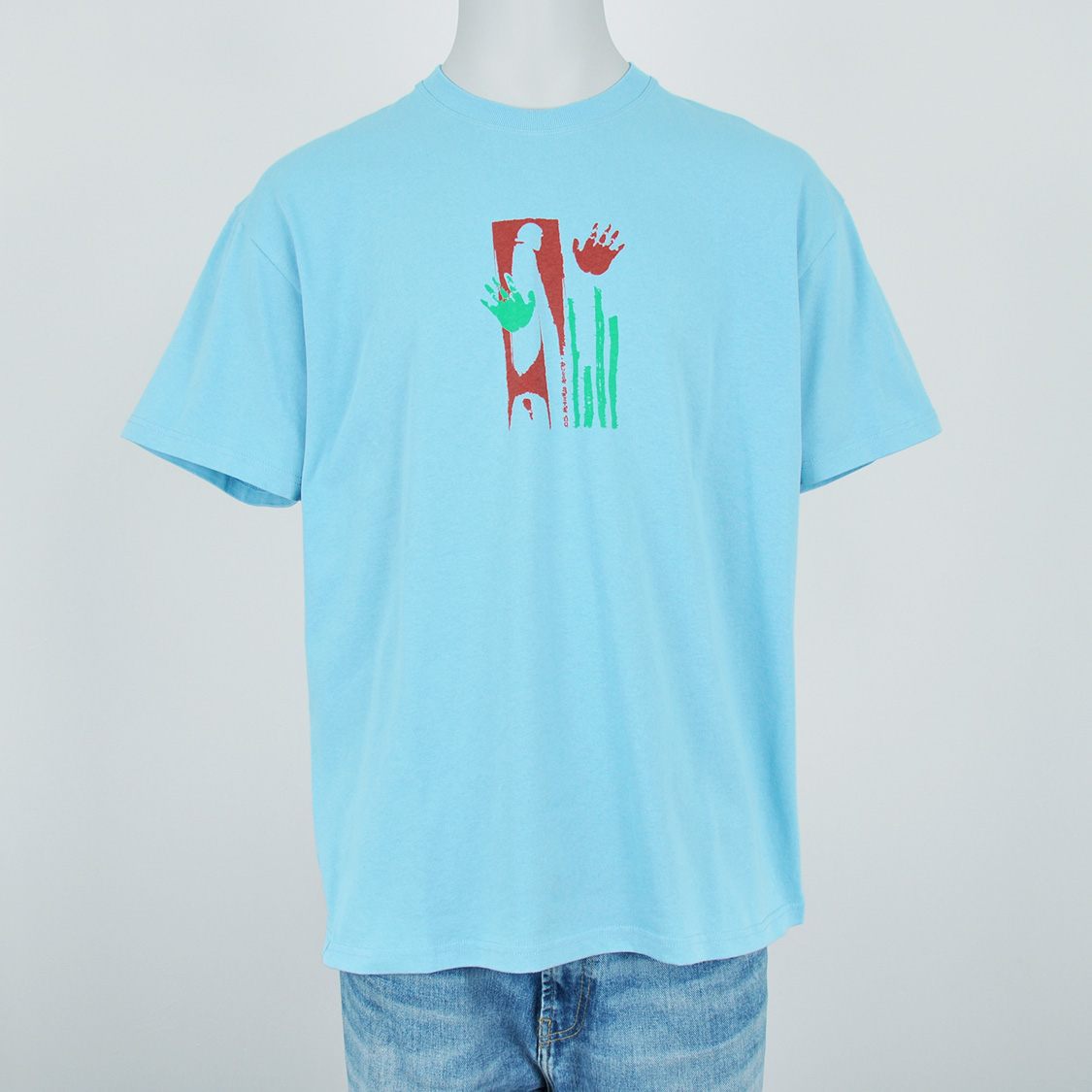 Polar - Sitting Hands T-shirt Sky Blue