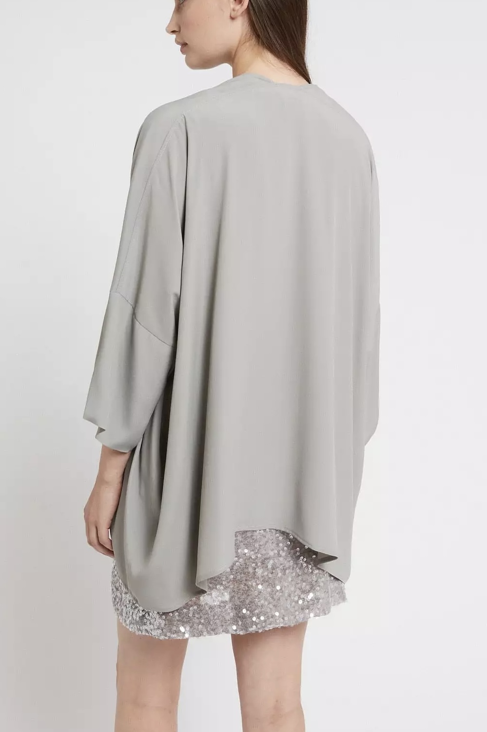 OttodÁme - Silk Blend Kimono Jacket Mint - 2