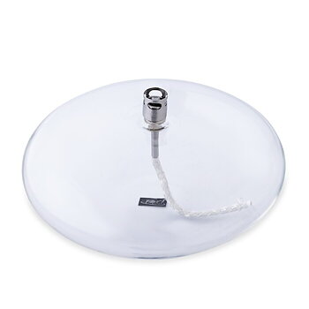 Oil lamp Disc Clear Chrome L
