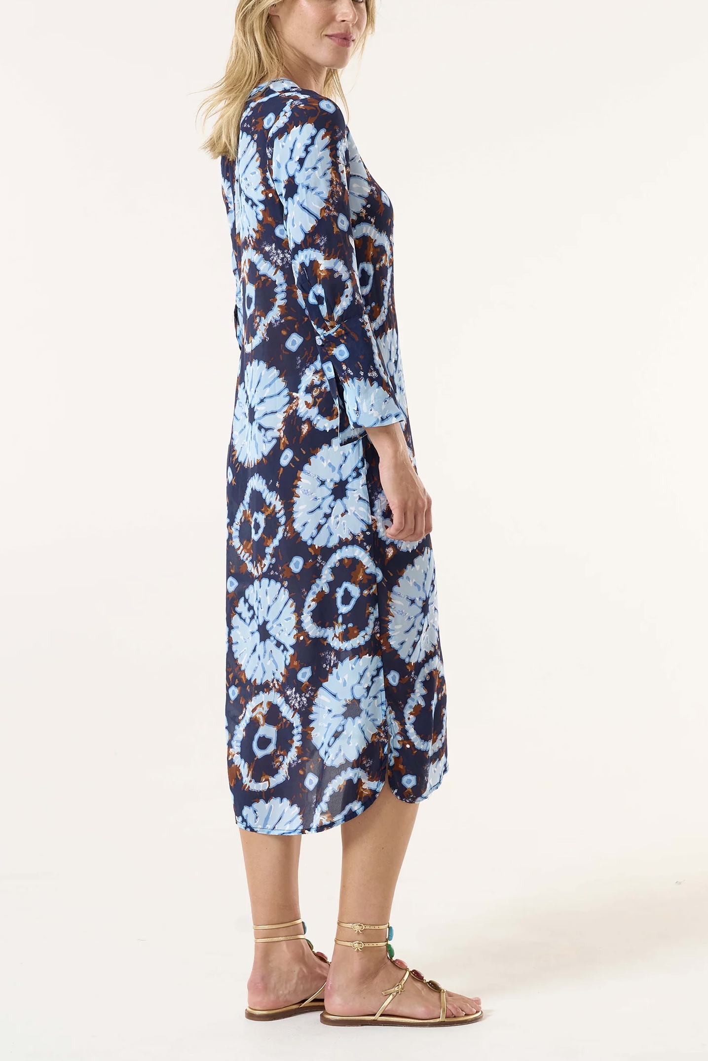 One Season - Long Genie Camogli Navy Viscose Navy - 3