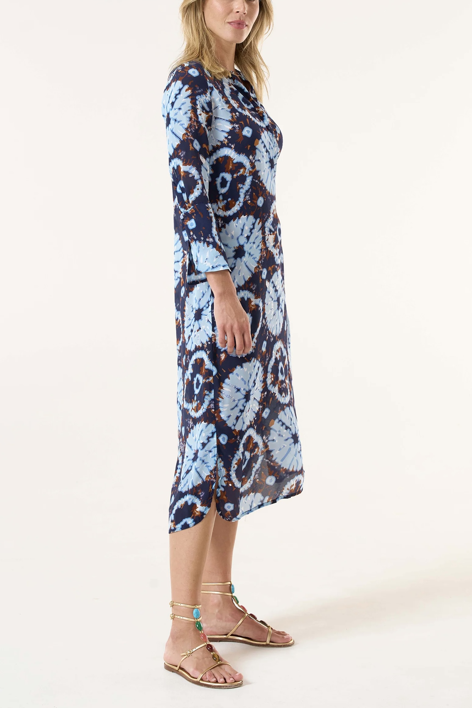 One Season - Long Genie Camogli Navy Viscose Navy - 2