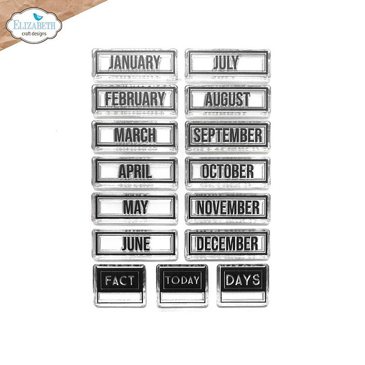 Elisabeth Craft Designs Clear Stamps - Planner Essentials Months