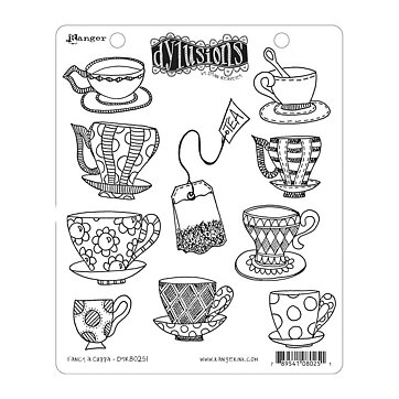 Ranger Dyan Reaveley's Dylusions Cling Stamps - Fancy a Cuppa