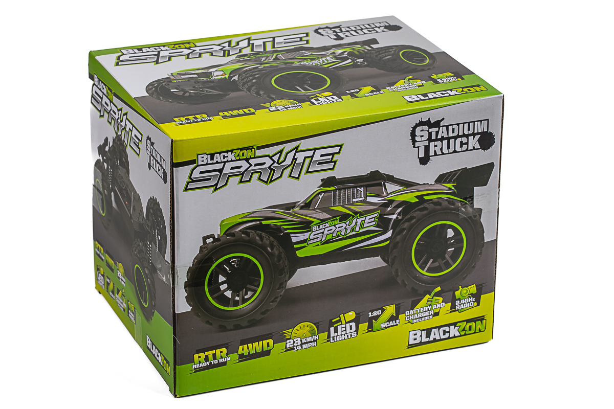 BLACKZON Spryte ST 1/20 4WD Electric Stadium Truck - Grön - 2
