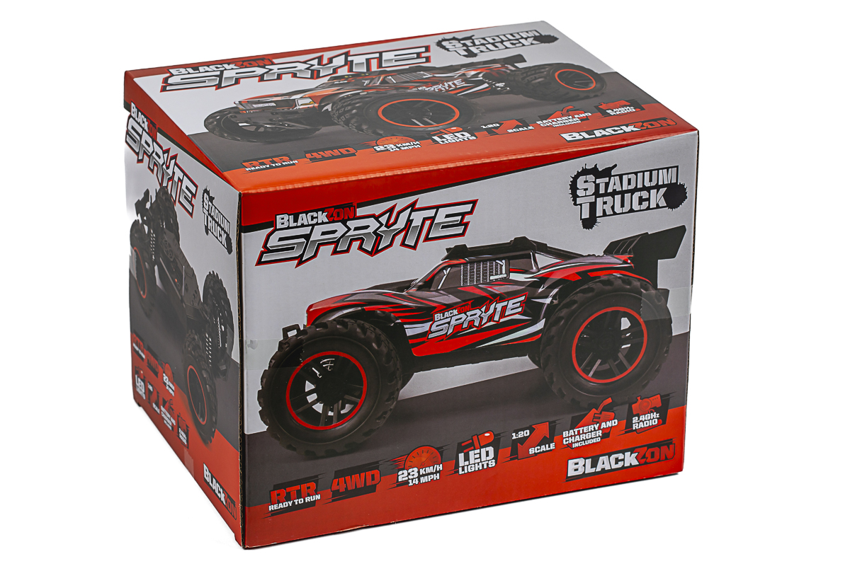 BLACKZON Spryte ST 1/20 4WD Electric Stadium Truck - Red - 2