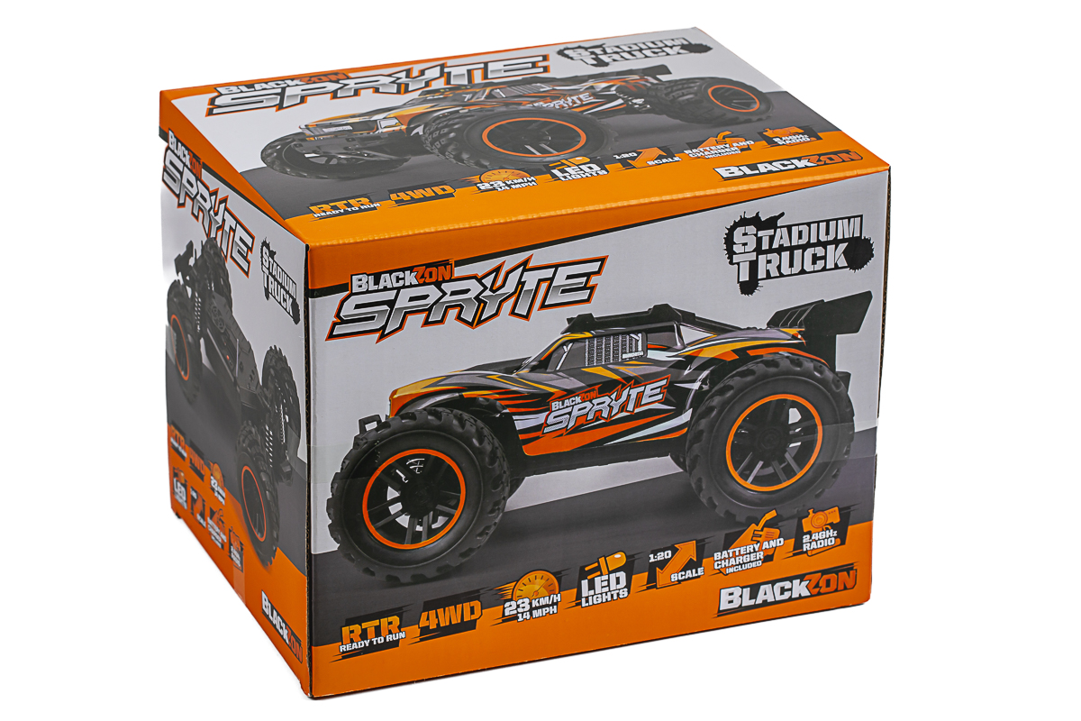 BLACKZON Spryte ST 1/20 4WD Electric Stadium Truck - Orange - 2