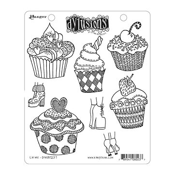 Ranger Dyan Reaveley's Dylusions Cling Stamps - Eat Me