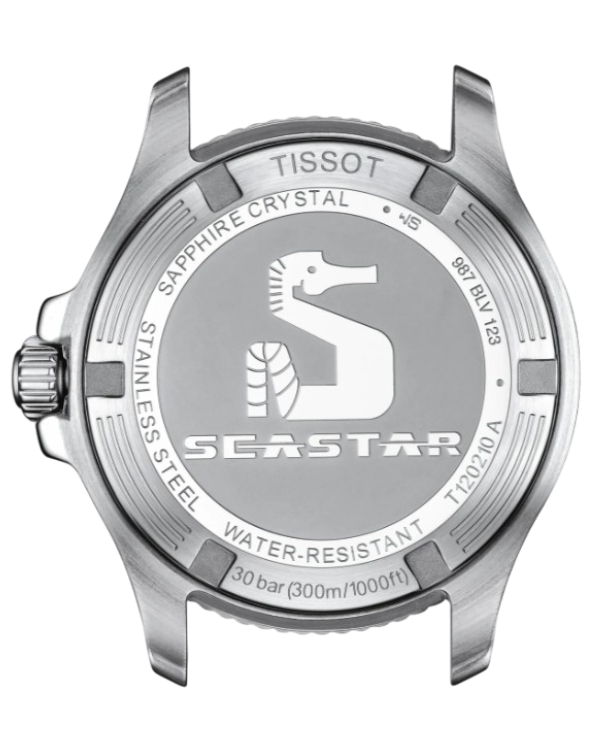 T120.210.22.111.00 Tissot Seastar 1000 36 pärlemor och rosé baksida