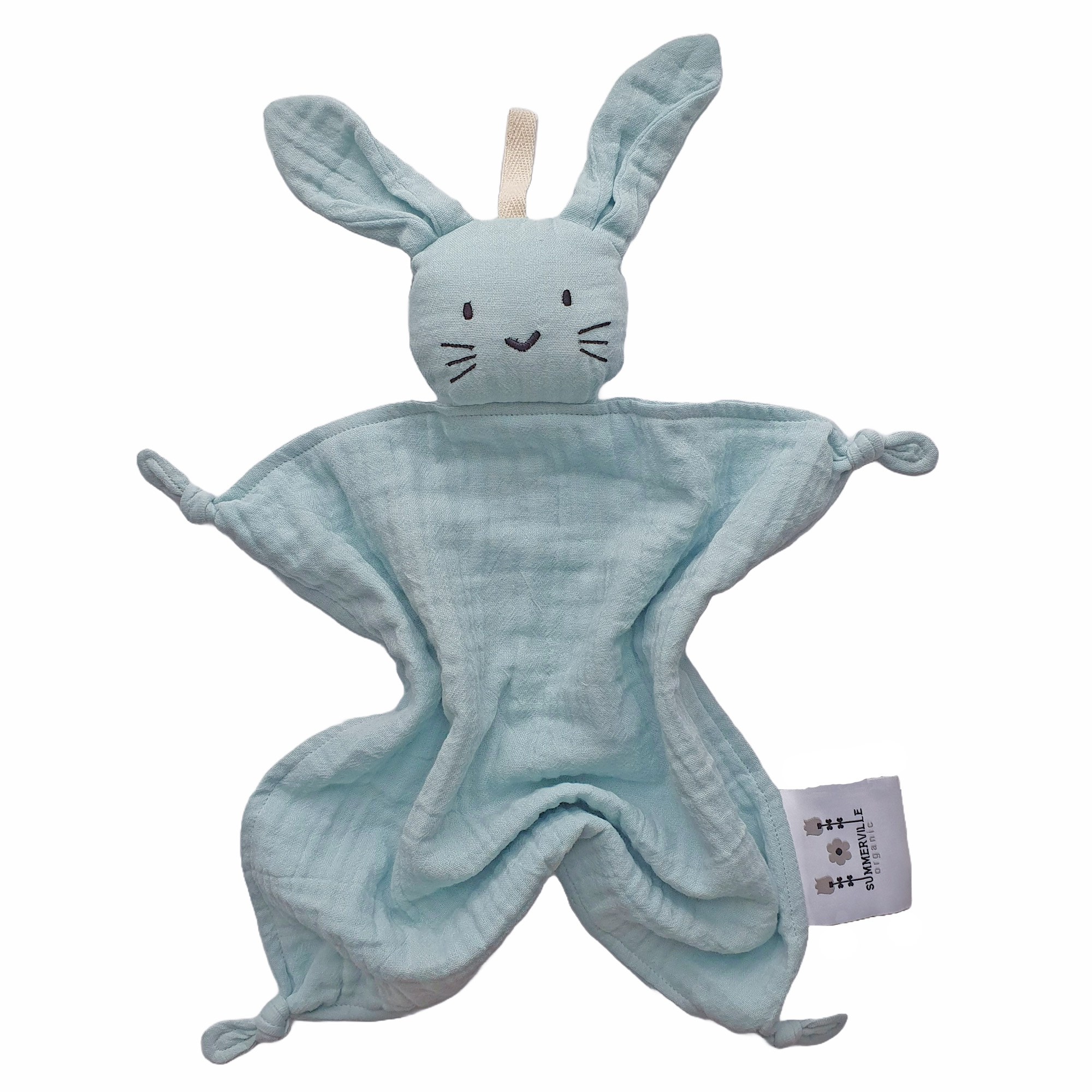 Organic Snuttefilt Eko Kanin, Ice Blue 