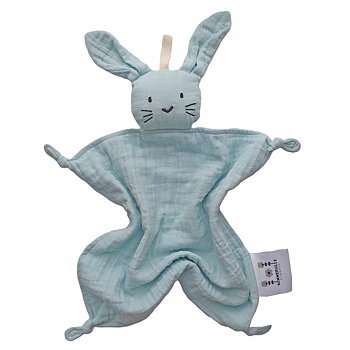 Organic Snuttefilt Eko Kanin, Ice Blue 