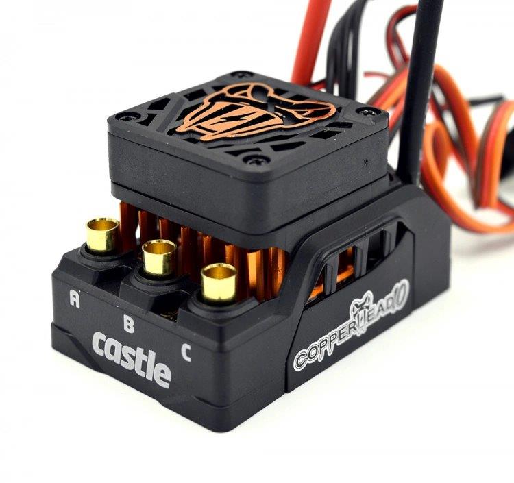 Castle COPPERHEAD 10 ESC, 1415-2400KV Sensor Combo - 2