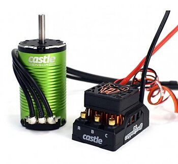 Castle Copperhead 10 Sensor ESC och 1412-3200KV 5mm Combo