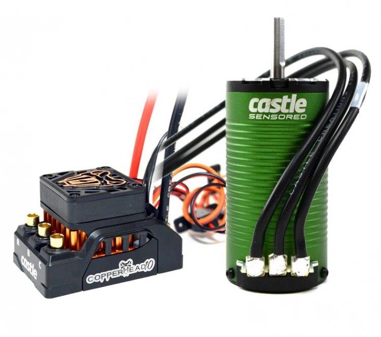 Castle Copperhead 10 ESC och 1412-2400KV Sensor Combo