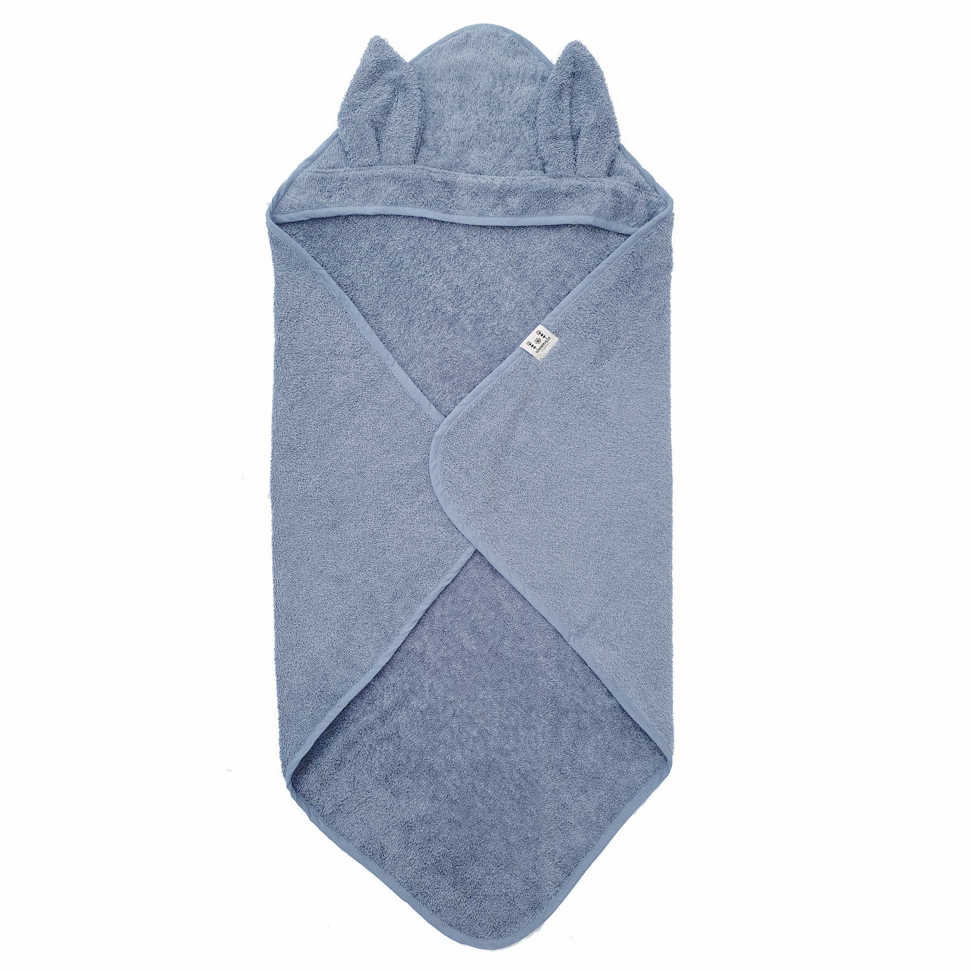 Badcape, Ekologisk Bomull -  Dusty Blue
