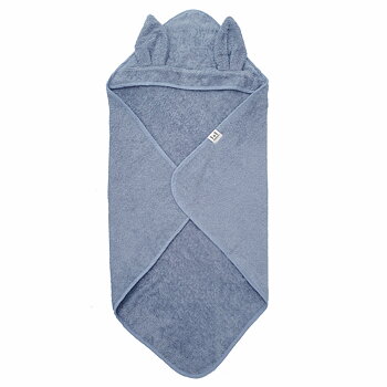 Badcape, Ekologisk Bomull -  Dusty Blue