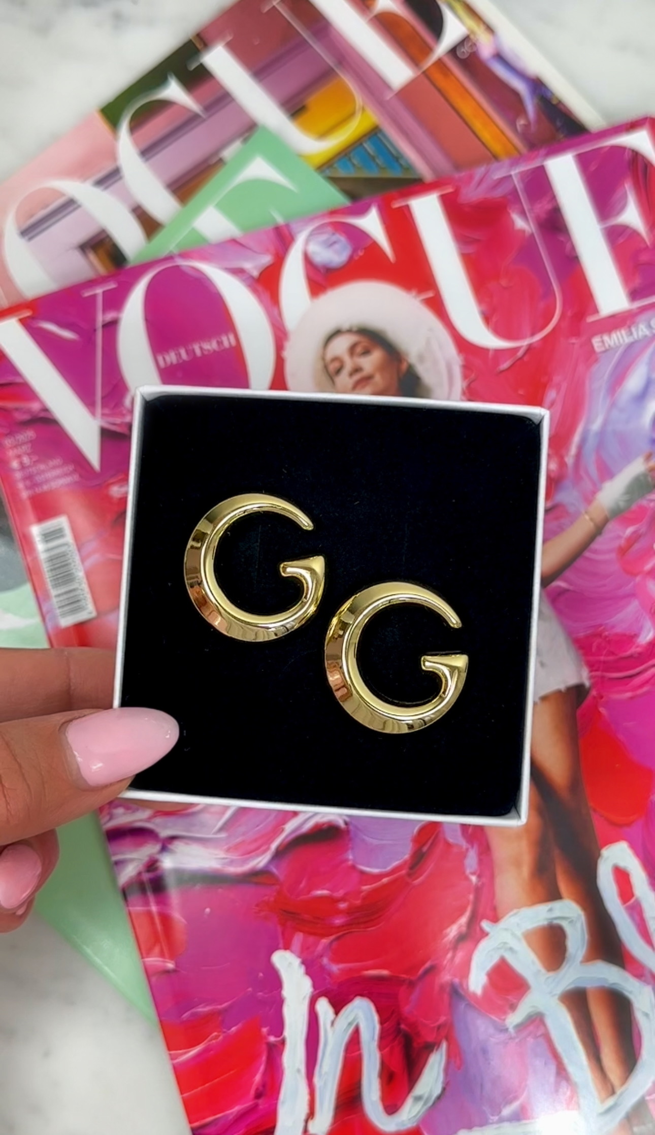 Earrings  G Designer Gold - 2