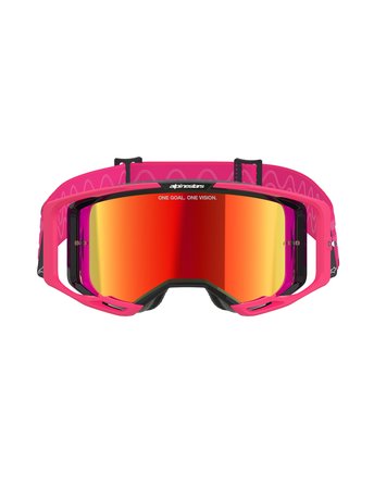 Alpinestars Goggle Vision 8 CORP Rosa/Spegel Röd - 2