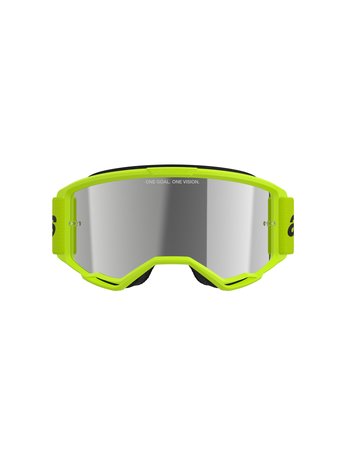 Alpinestars Goggle Vision 3 WORDMARK Gul Fluo/Spegel Silver - 2