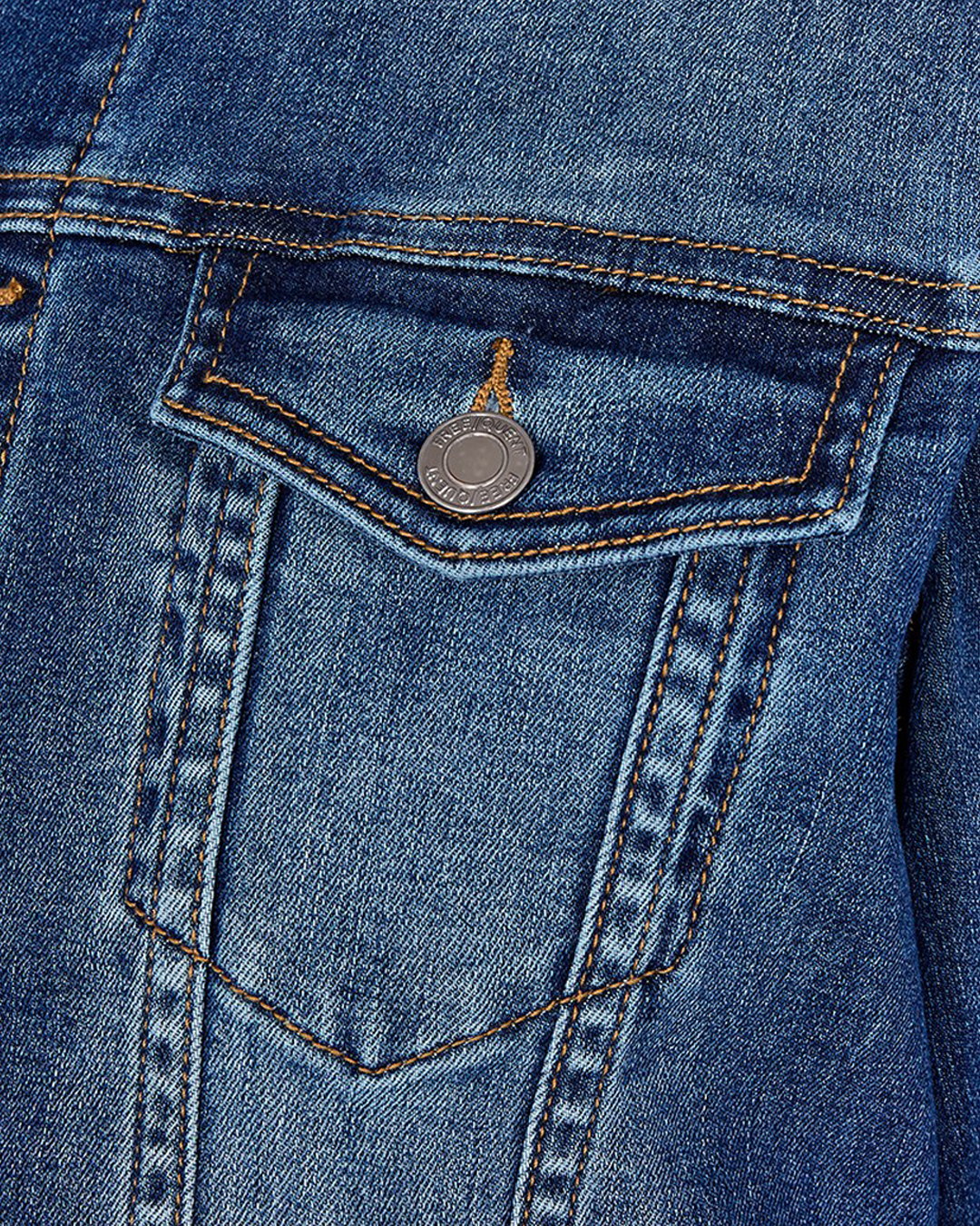 Jeansjacka Rock denimblå - 5
