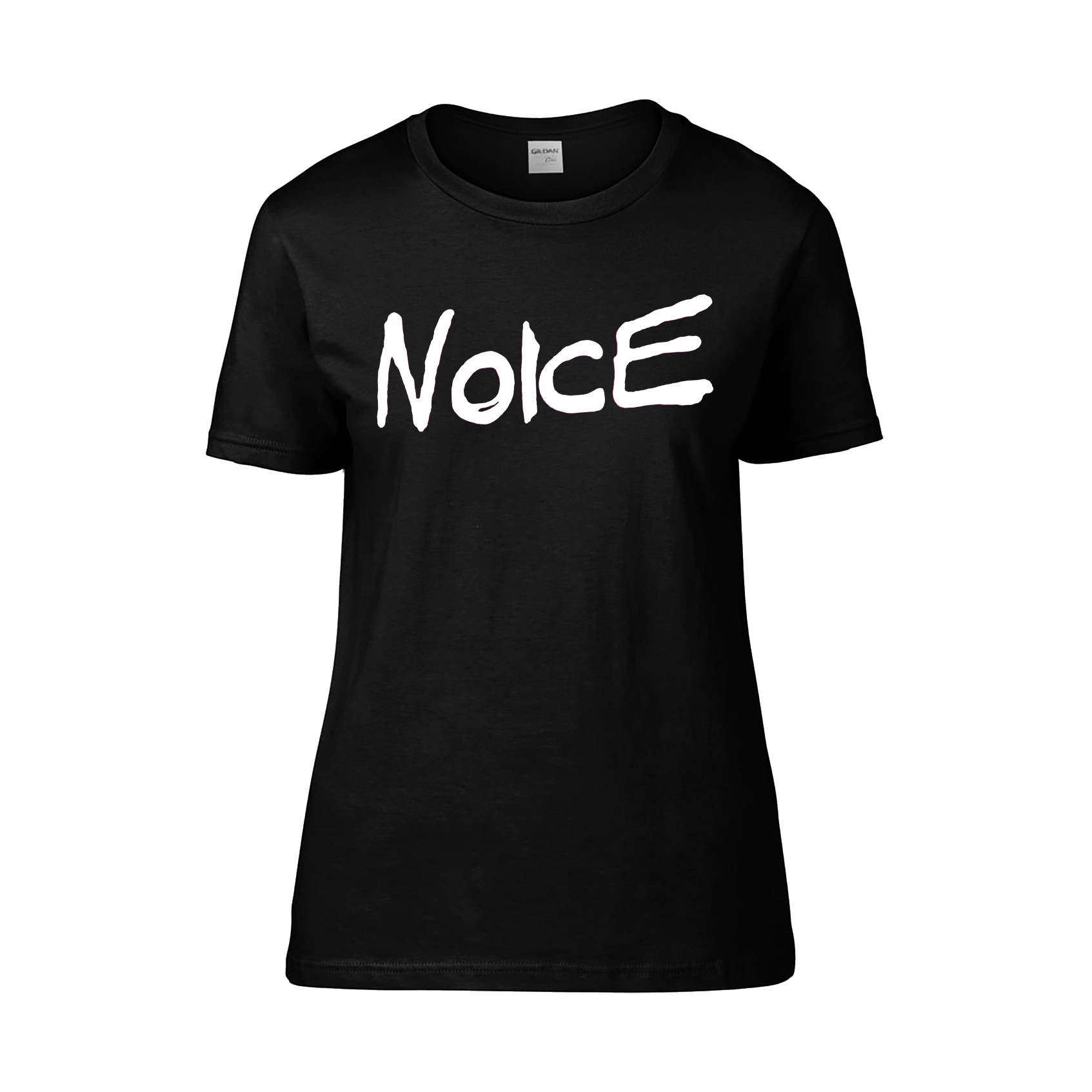 NOICE - T-SHIRT LADIES, LOGO (WHITE)