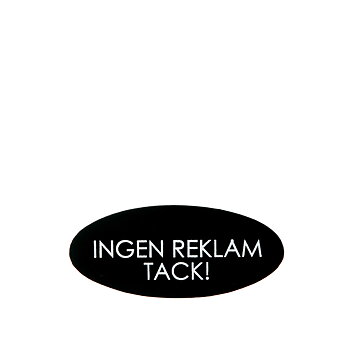 Kyltti Ei mainontaa Tina Musta