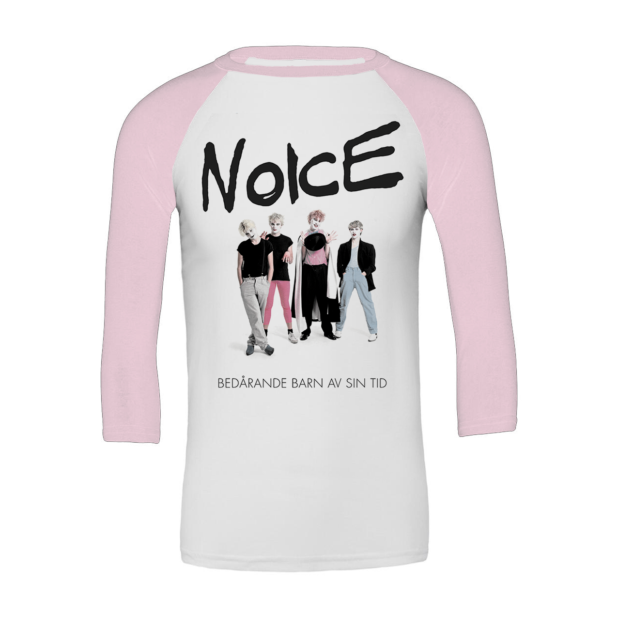 NOICE - 3/4 BASEBALL, BEDÅRANDE BARN (PINK/WHITE)