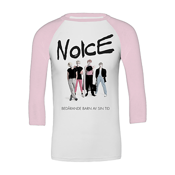 NOICE - 3/4 BASEBALL, BEDÅRANDE BARN (PINK/WHITE)
