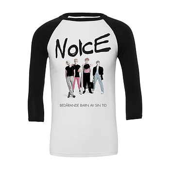 NOICE - 3/4 BASEBALL, BEDÅRANDE BARN (BLACK/WHITE)