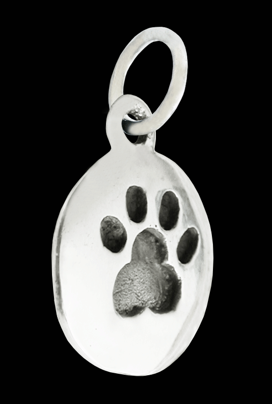 Hund halsband i Äkta silver. Tass smycke.