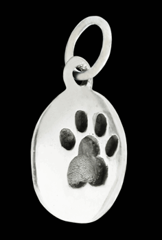 Hund halsband i Äkta silver. Tass smycke.