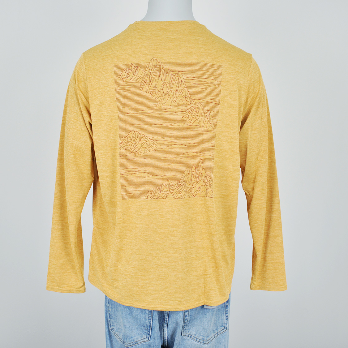 Patagonia - Capilene Cool Daily Graphic Long Sleeve T-shirt Strataspire: Beeswax Tan X-Dye