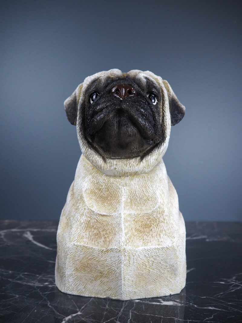 Dog vase pug