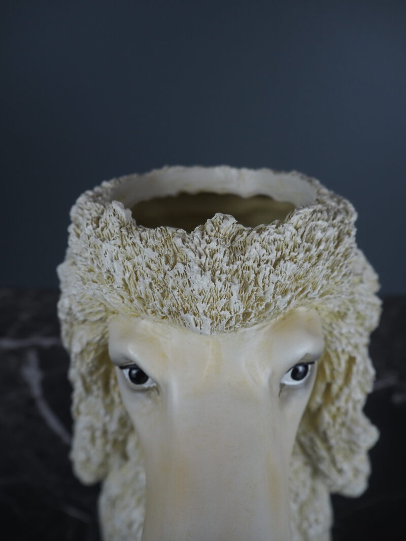 Dog vase poodle - 3
